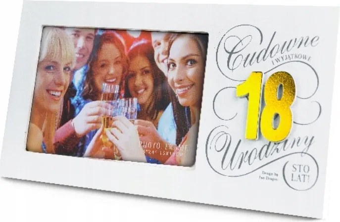 Képkeret Csodálatos 18. Születésnap 18 Éves 25 x 13