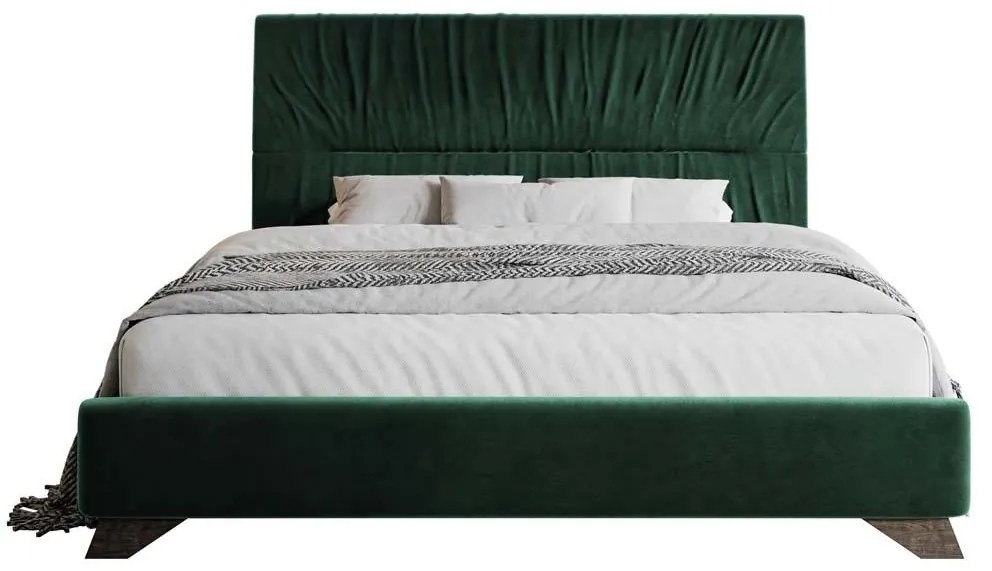 Franciaágy 180 cm Lania 180 (ágyráccsal) (zöld) . 1098723