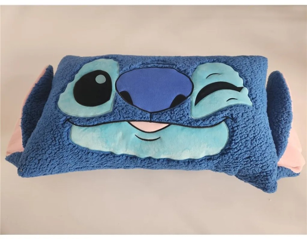 Disney Lilo és Stitch, A csillagkutya Wink formapárna, díszpárna Sherpa 75 cm
