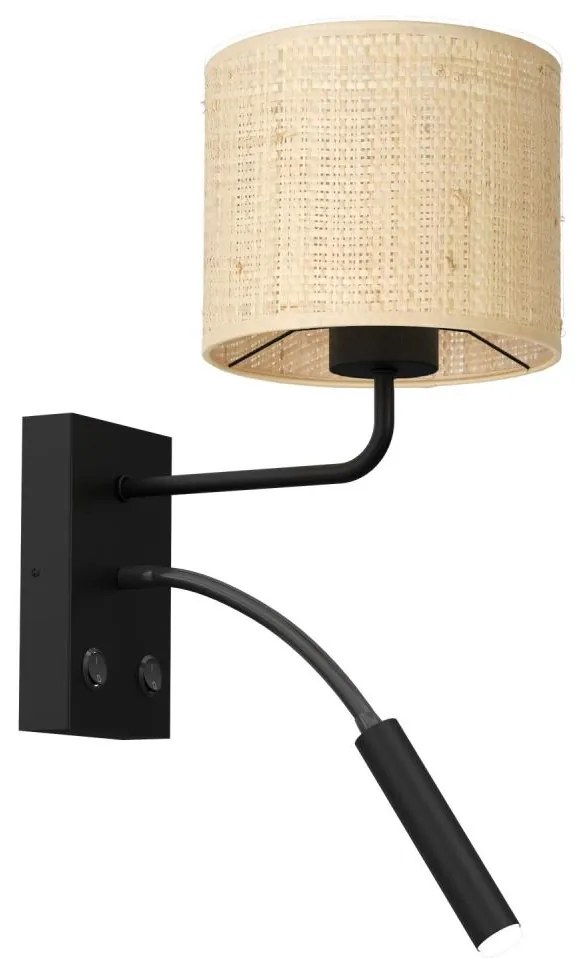 Luminex Fali lámpa RATTAN 1xE27/60W+1xG9/8W/230V rattan LU5274