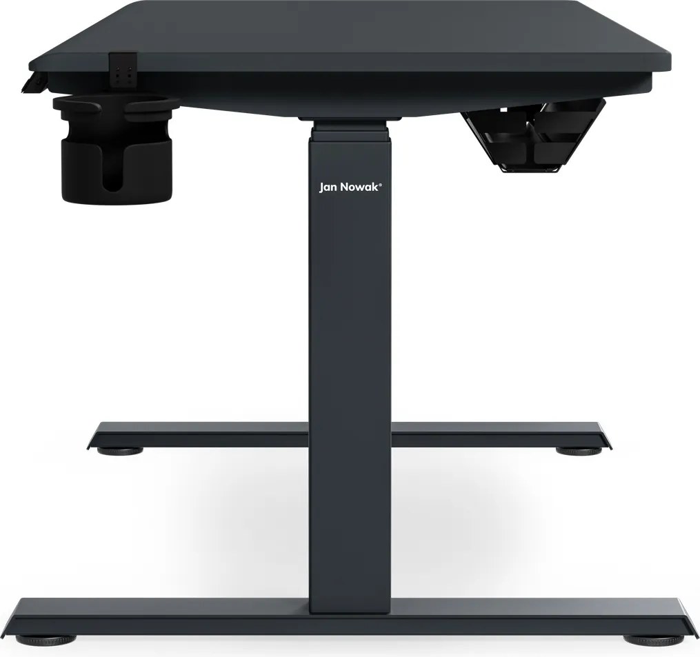 Elektromos íróasztal magasságállítással ergonomikus antracit,1200x600 mm: ARIA