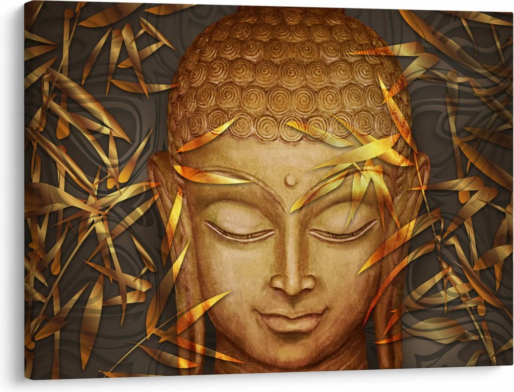 Kép - arany Buddha (70x50 cm)