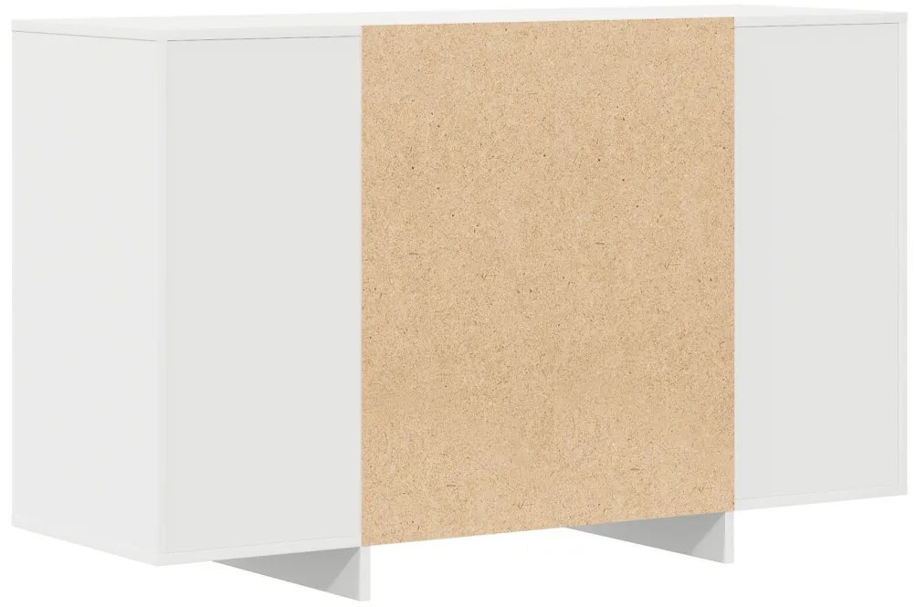 Oldalszekrény Fehér 120x41x75 cm MDF