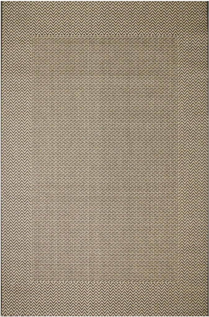 Kültéri Szőnyeg Nappaliba Zsinóros Tartós Halszálka 140x190 cm