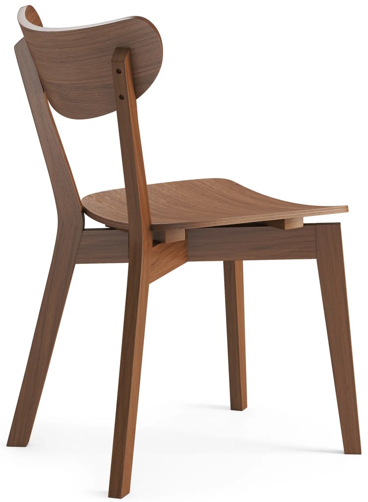 MAZZONI EXPORT ROXY Természetes Dió - RETRO FA SZÉK NAPPALIBA ÉTKEZŐBE KONYHÁBA