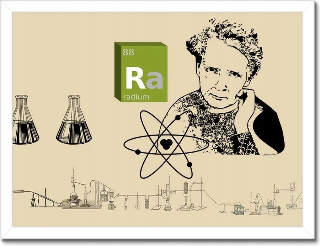 Poszterek keretben 40x30 Maria Skłodowska-Curie