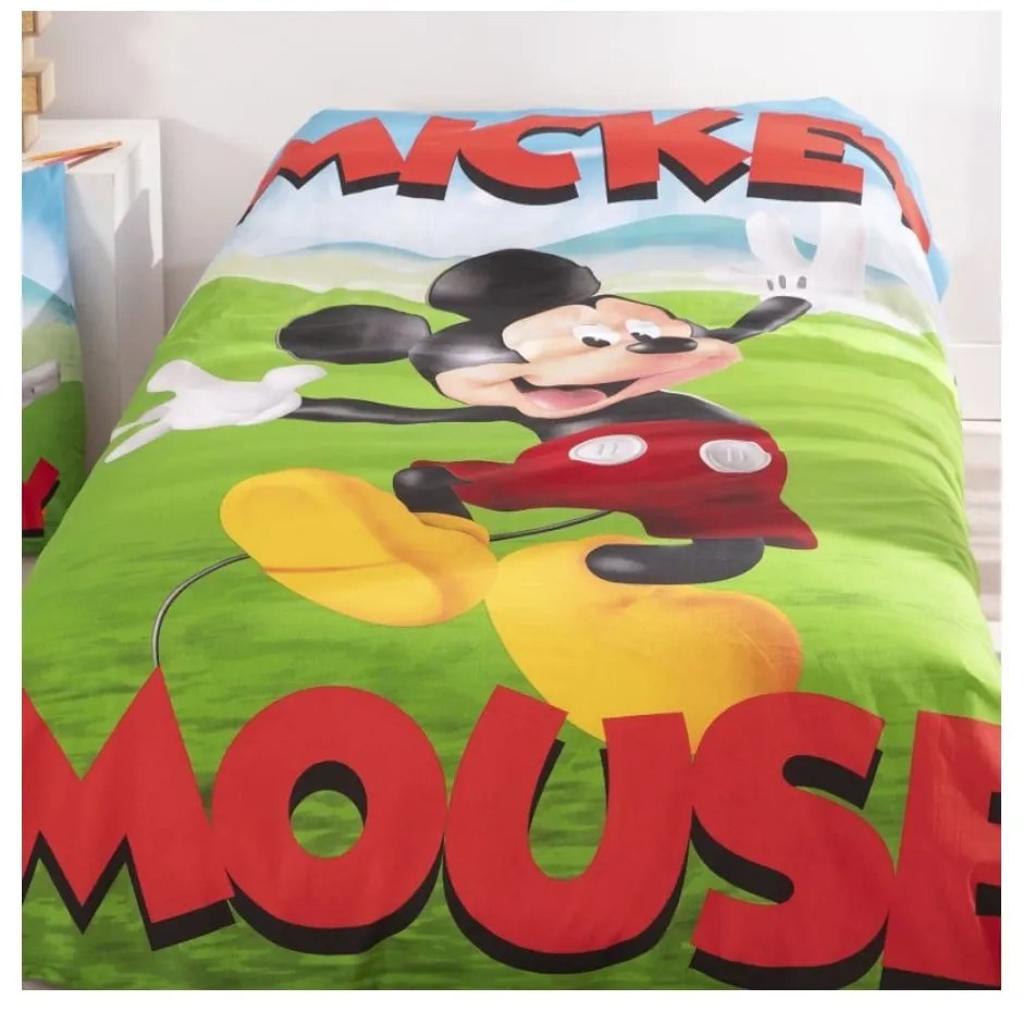 Disney Mickey Garden ágyneműhuzat 140×200cm, 65x65 cm