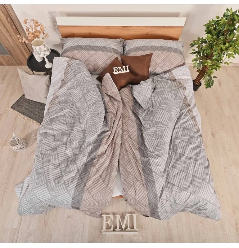 EMI Karson pamutszatén ágyneműhuzat 140x200 + 70x90 cm, Francia szett1 200x220 + 2x (70x90)