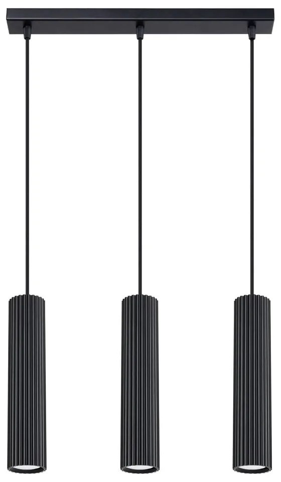 Fekete függőlámpa Gleam – Sollux