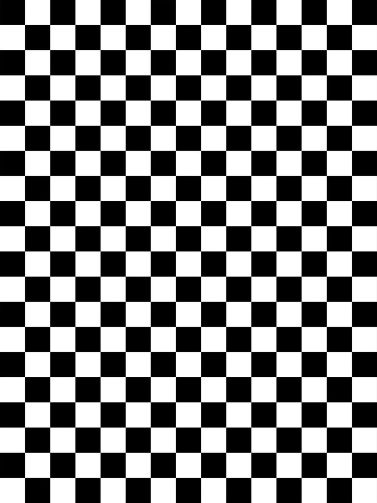 Fotótapéta Sakktábla fekete-fehér geometria klasszikus 206x275 +ragasztó