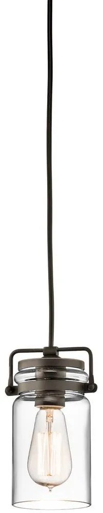 Elstead KL-BRINLEY-MP-OZ - Csillár zsinóron BRINLEY 1xE27/60W/230V antracit