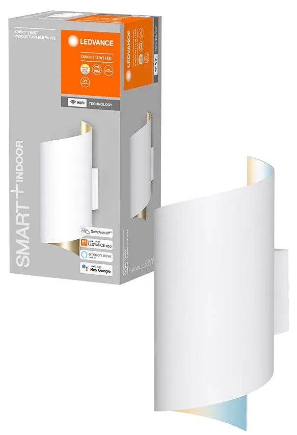 Ledvance - LED Dimmelhető fali lámpa SMART+ TWIST LED/12W/230V Wi-Fi
