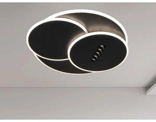 LED Dimmelhető mennyezeti lámpa LED/90W/230V 3000-6500K fekete + távirányítás