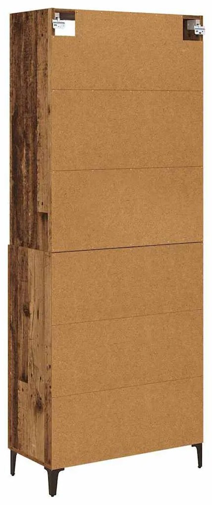 Széf Falra szerelhető 2 pcs Régi fa Faanyag