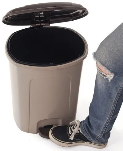 Orion szemeteskosár pedállal 21 L, barna , 21 l