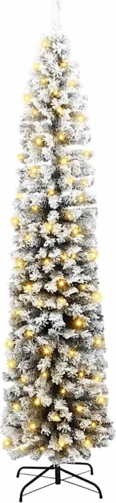 vidaXL Mű karácsonyfa 300 LED-del Zöld 210 cm PVC, acél és műanyag