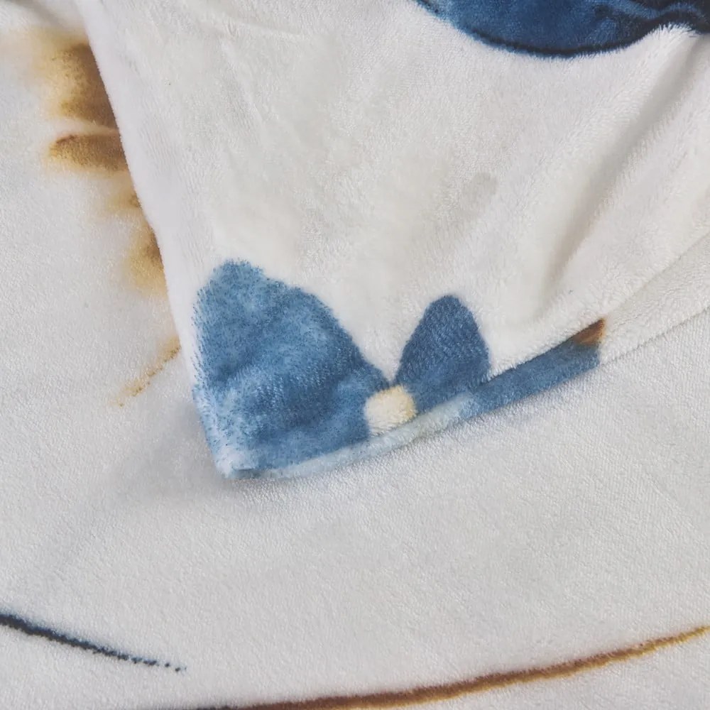 Sötétkék egyszemélyes mikroplüss ágyneműhuzat 140x200 cm Marbella – My House