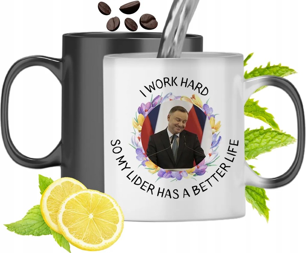 Duda András Színváltó Mágikus Bögre fényképes nyomtatással