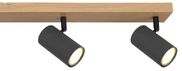 Globo 57911-6DG - spotlámpa ROBBY 6xGU10/35W/230V barna/fekete