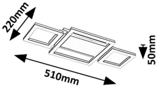 Rabalux 71374 - LED mennyezeti lámpatest DONYA LED/24W/230V 4000K
