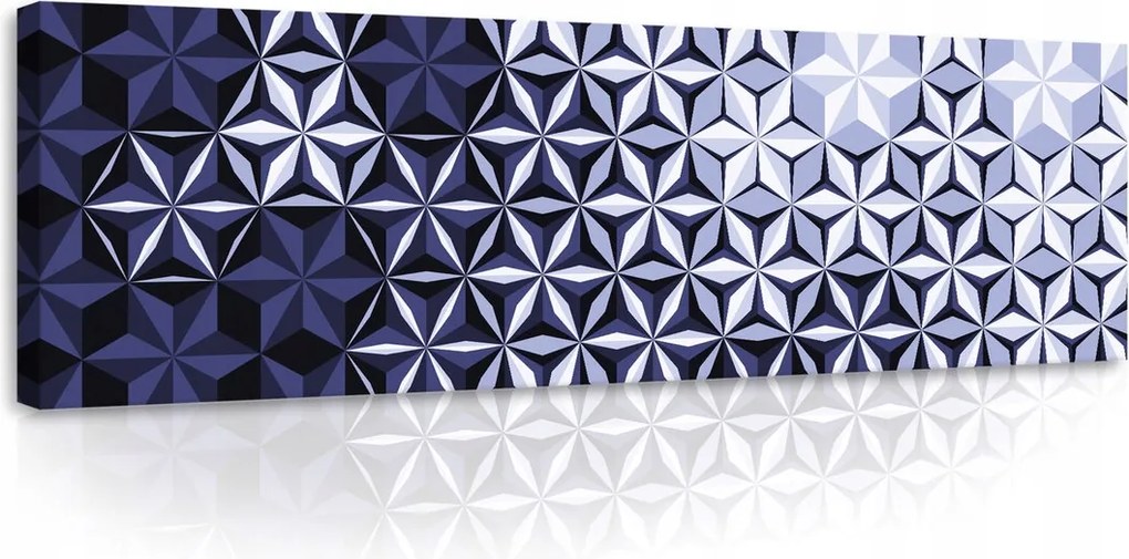 Vászonkép 145x45 Geometriai absztrakt háromdimenziós fényhatás