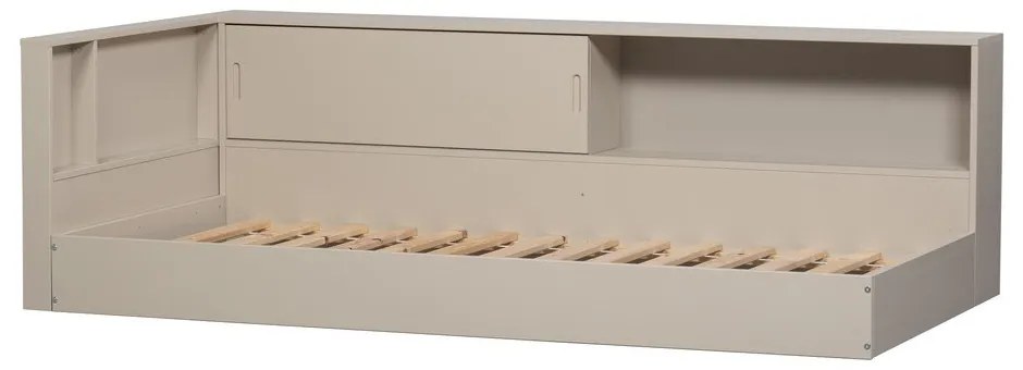 Szürke-bézs borovi fenyő egyszemélyes ágy ágyrács nélkül 90x200 cm Carter – WOOOD