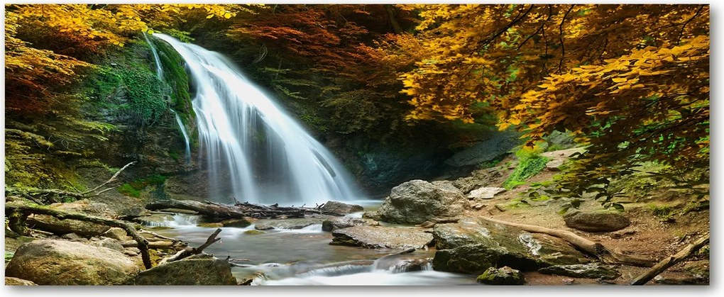 Lacobel szekrények a konyhában Vízesés az erdőben XXL