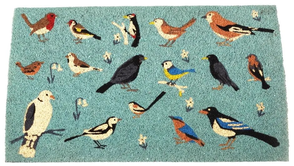 Kókuszrost lábtörlő 43x73 cm Garden Birds – Rex London