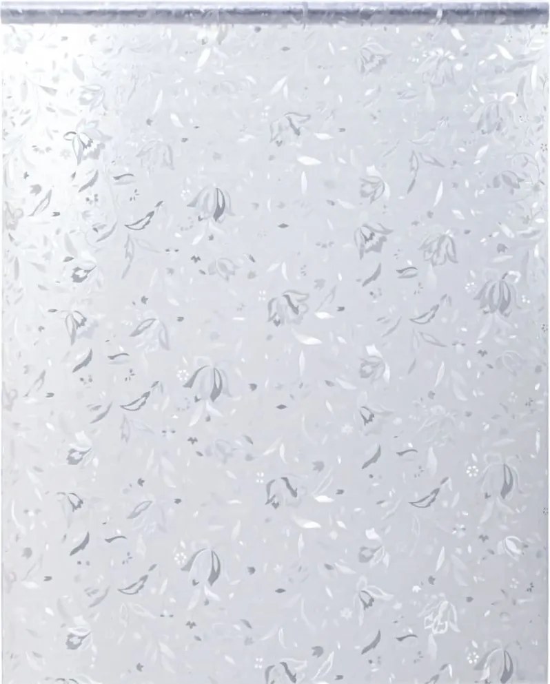 vidaXL matt virágminta PVC ablakfólia 60 x 500 cm
