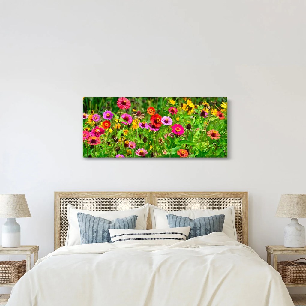 Réti virágok képe (120x50 cm)