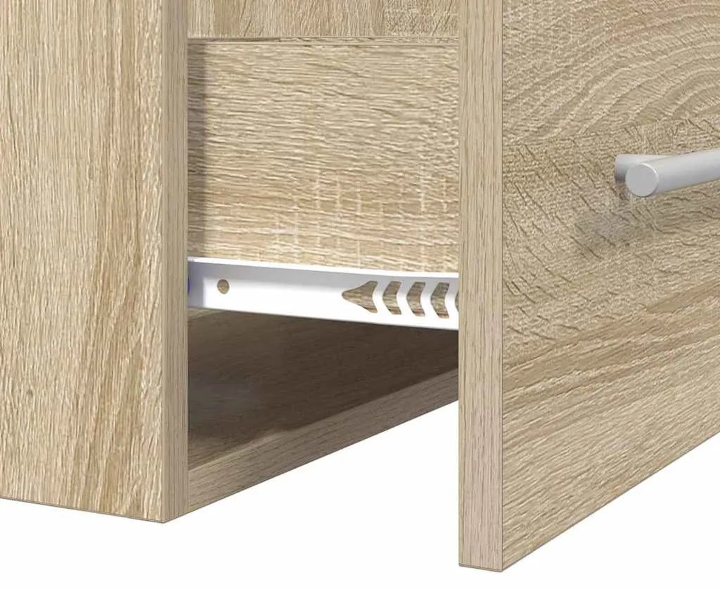 vidaXL Mosdókagyló szekrény Sonoma tölgy 38,5 x 41 x 48 cm Faanyag