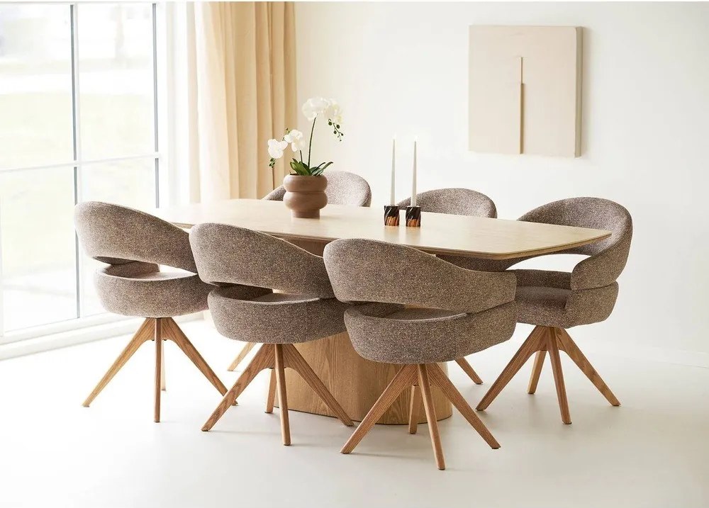 Étkezőasztal kerámia asztallappal 90x200 cm Noli – House Nordic