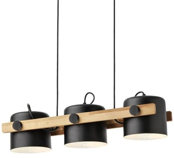 Redo 01-2403 - Csillár zsinóron POOH 3xE27/42W/230V bükkfa