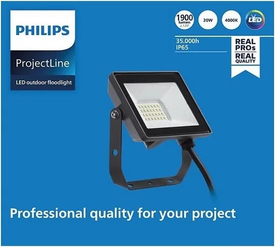 Philips - LED Kültéri reflektor PROJECTLINE LED/20W/230V IP65 4000K