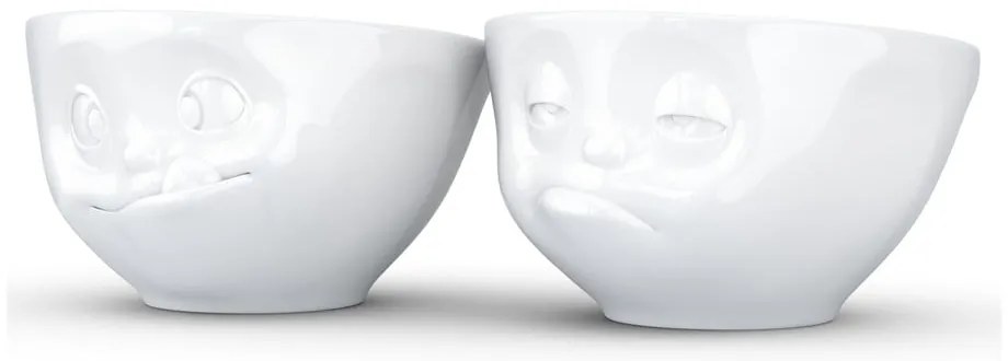 Fehér porcelán 'huncut' edény szett, 2 darab, 200 ml - 58products