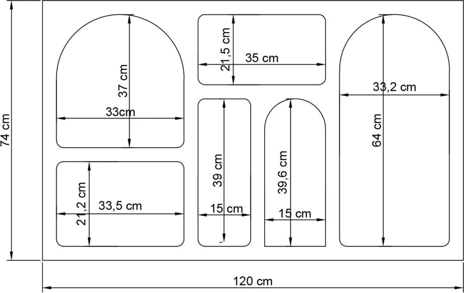 Liva 120 - antracit komód
