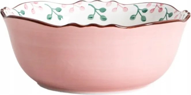 Noya tál nagy 24 cm Homla kő virág motívummal