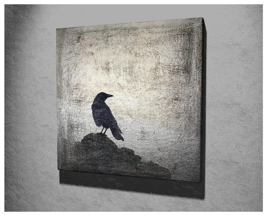 Black Bird vászon fali kép, 45 x 45 cm