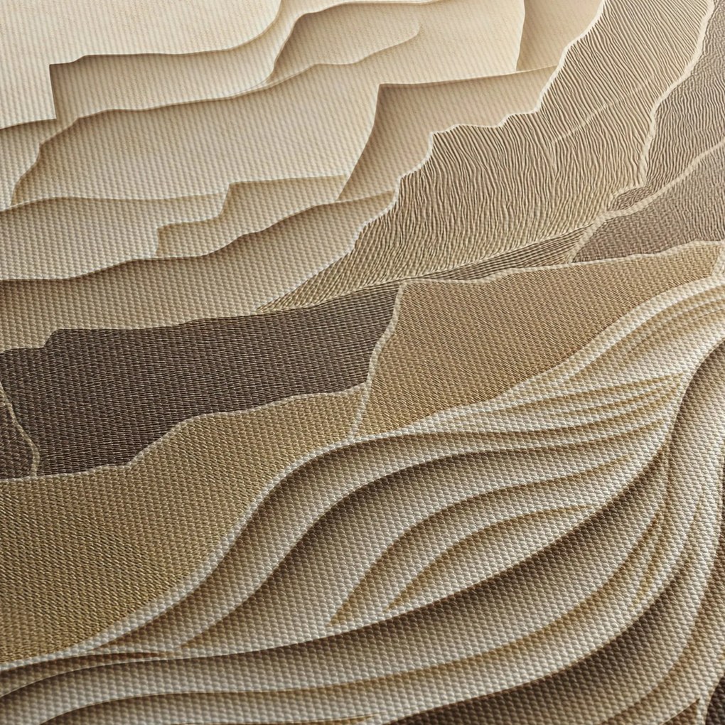 Kép - 3D hegyvonalak (120x50 cm)