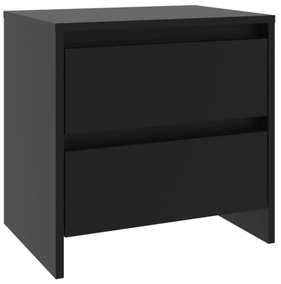 fekete forgácslap éjjeliszekrény 45 x 34,5 x 44,5 cm