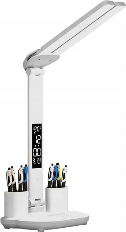 Dupla LED-es asztali lámpa dátumkijelzővel és hőmérővel 6in1
