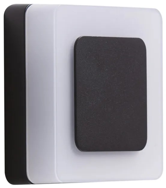 AZZARDO 4462 ENOK SQUARE Modern Kültéri Fali Lámpa Fekete LED IP65