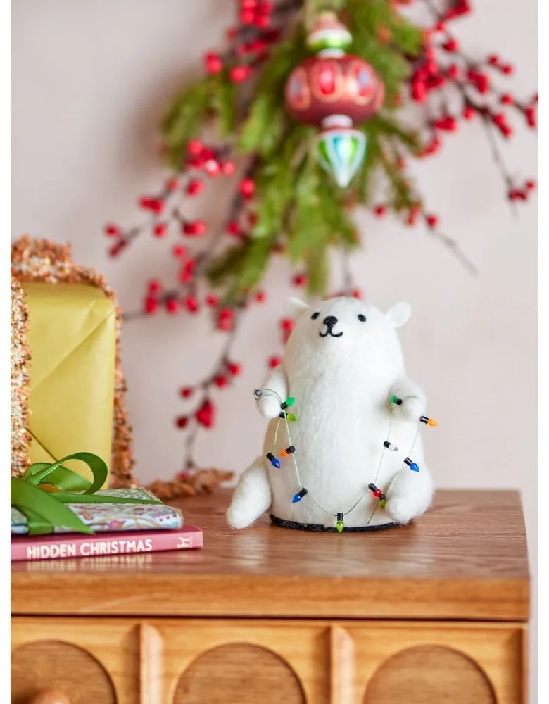 Fehér fénydekoráció Wally – Bloomingville