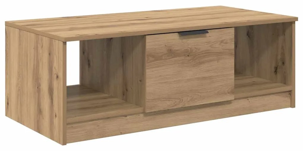 Dohányzóasztal kézműves tölgy 100 x 50 x 36 cm Faanyag