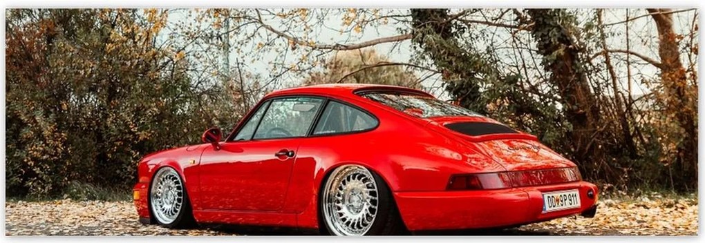 Poszterek 200x66 Piros Porsche Autó