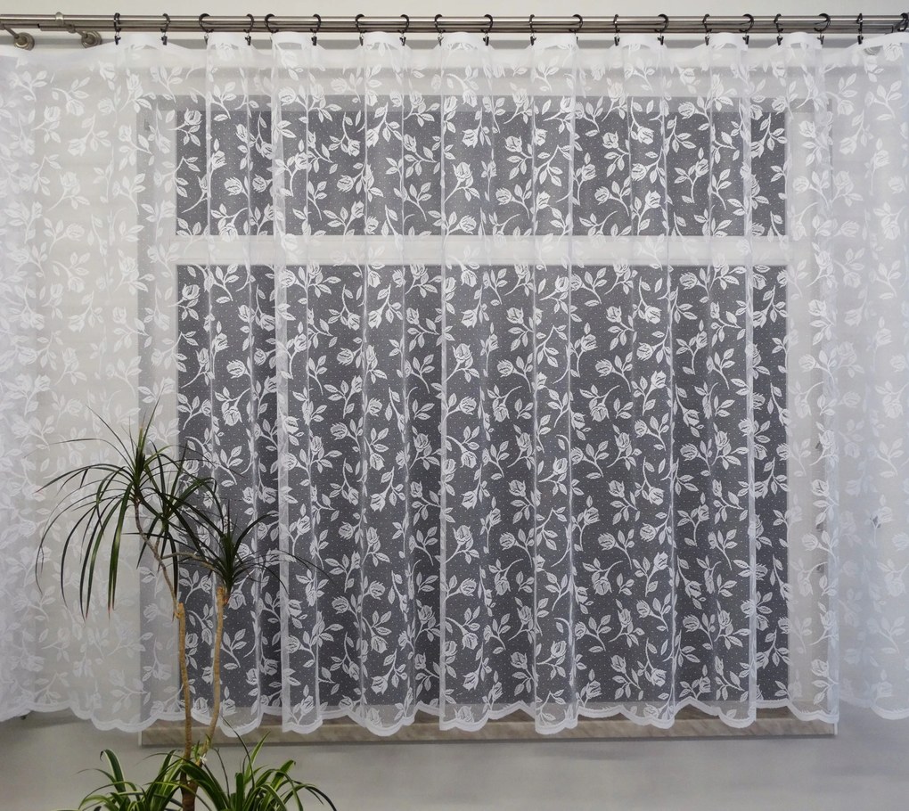 Mg Függöny 2038 Fehér 300x170 szalaggal lengyel