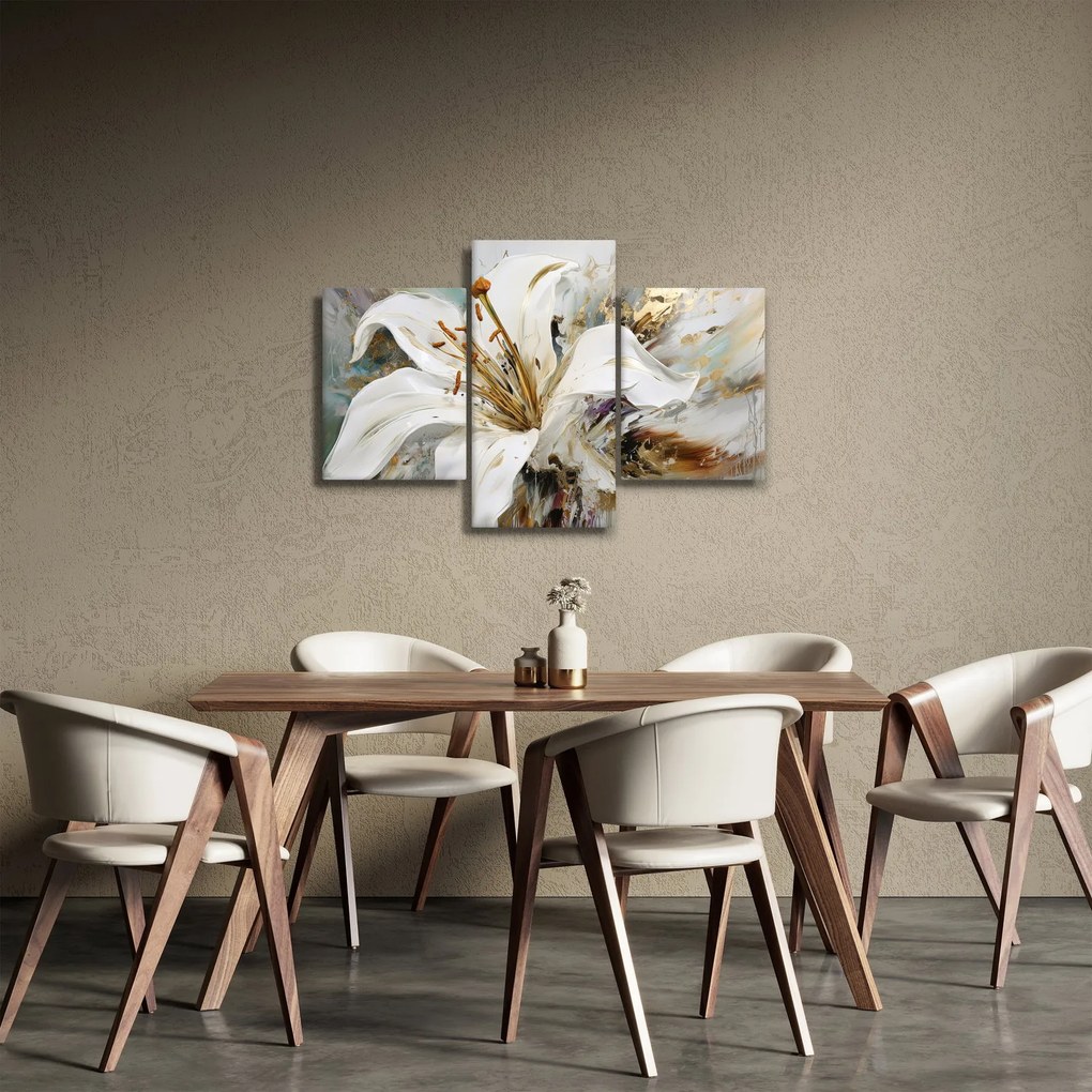Kép - Absztrakció liliommal (90x60 cm)