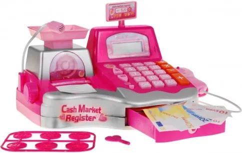Inlea4Fun Cash Register Játék pénztárgép - Rózsaszín
