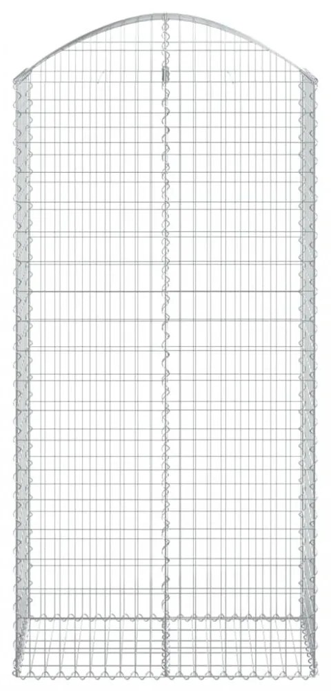 íves horganyzott vas gabion kosár 100x50x200/220 cm