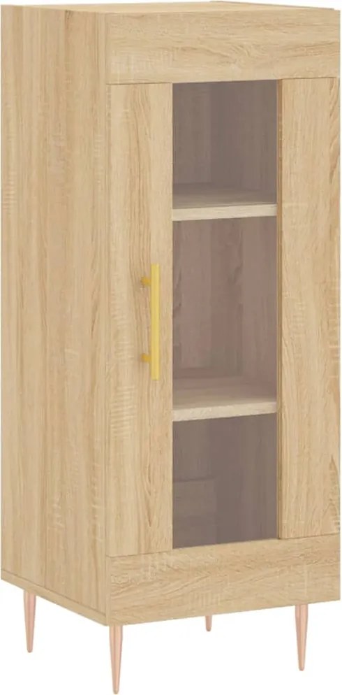 vidaXL sonoma tölgy színű szerelt fa tálalóasztal 34,5 x 34 x 90 cm